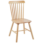 Καρέκλα Bristol Pakoworld Rubberwood σε Φυσική Απόχρωση 45x51x86εκ