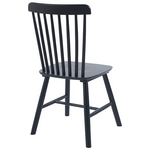 Καρέκλα Bristol Pakoworld Rubberwood σε Μαύρη Απόχρωση 45x51x86εκ