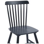 Καρέκλα Bristol Pakoworld Rubberwood σε Μαύρη Απόχρωση 45x51x86εκ