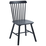 Καρέκλα Bristol Pakoworld Rubberwood σε Μαύρη Απόχρωση 45x51x86εκ