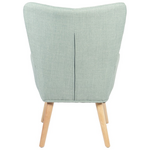 Πολυθρόνα-Μπερζέρα Gerlina Pakoworld Μέντα Ύφασμα με Πόδι σε Φυσική Απόχρωση 71x64x94εκ