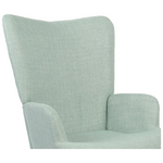 Πολυθρόνα-Μπερζέρα Gerlina Pakoworld Μέντα Ύφασμα με Πόδι σε Φυσική Απόχρωση 71x64x94εκ