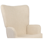 Πολυθρόνα-Μπερζέρα Gerlina Pakoworld Κρεμ Ύφασμα με Πόδι σε Φυσική Απόχρωση 71x64x94εκ