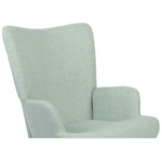 Κουνιστή Πολυθρόνα Jianna Pakoworld Μέντα Ύφασμα με Πόδι σε Φυσική Απόχρωση 79x64x89εκ