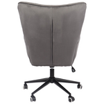 Πολυθρόνα-Μπερζέρα Lobima Pakoworld Περιστρεφόμενη Ανθρακί Βελούδο με Βάση σε Μαύρη Απόχρωση 71x68x104εκ