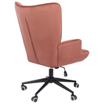 Πολυθρόνα-Μπερζέρα Lobima Pakoworld Περιστρεφόμενη Σάπιο Μήλο Βελούδο με Βάση σε Μαύρη Απόχρωση 71x68x104εκ