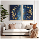 Πίνακας Bencia Pakoworld Δίπτυχος με Ψηφιακή Εκτύπωση και Πλαίσιο 33x1.5x48εκ