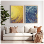 Πίνακας Yeloblu Pakoworld Δίπτυχος με Ψηφιακή Εκτύπωση και Πλαίσιο 33x1.5x48εκ