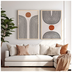 Πίνακας Memoz Pakoworld Δίπτυχος με Ψηφιακή Εκτύπωση και Πλαίσιο 33x1.5x48εκ