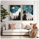 Πίνακας Grezio Pakoworld Δίπτυχος με Ψηφιακή Εκτύπωση και Πλαίσιο 33x1.5x48εκ