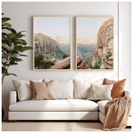 Πίνακας Secrea Pakoworld Δίπτυχος με Ψηφιακή Εκτύπωση και Πλαίσιο 33x1.5x48εκ