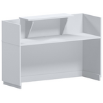 Γραφείο Reception Lotus Pakoworld σε Λευκή Απόχρωση  140x70x110εκ