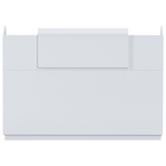 Γραφείο Reception Lotus Pakoworld σε Λευκή Απόχρωση  140x70x110εκ