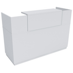 Γραφείο Reception Lotus Pakoworld σε Λευκή Απόχρωση  140x70x110εκ