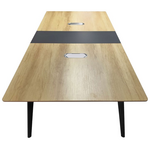 Τραπέζι Συνεδριάσεων Επαγγελματικό Denith Pakoworld Ανθρακί-Φυσικό 240x120x75εκ