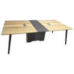 Τραπέζι Συνεδριάσεων Επαγγελματικό Denith Pakoworld Ανθρακί-Φυσικό 240x120x75εκ