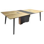 Τραπέζι Συνεδριάσεων Επαγγελματικό Denith Pakoworld Ανθρακί-Φυσικό 240x120x75εκ