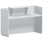 Γραφείο Reception Lotus Pakoworld σε Λευκή Απόχρωση  180x70x110εκ