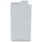 Γραφείο Reception Lotus Pakoworld σε Λευκή Απόχρωση  180x70x110εκ