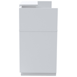 Γραφείο Reception Lotus Pakoworld σε Λευκή Απόχρωση  180x70x110εκ