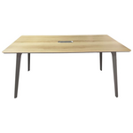 Τραπέζι Συνεδριάσεων Επαγγελματικό Denith Pakoworld Ανθρακί-Φυσικό 180x100x75εκ