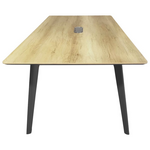 Τραπέζι Συνεδριάσεων Επαγγελματικό Denith Pakoworld Ανθρακί-Φυσικό 180x100x75εκ