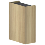 Ντουλάπι Γραφείου Χαμηλό Lotus Pakoworld σε Φυσική-Ανθρακί Απόχρωση 80x40x120εκ