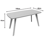 Τραπέζι Σαλονιού Komela mdf σε Φυσική Απόχρωση 100x48x45cm