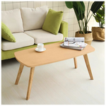 Τραπέζι Σαλονιού Komela mdf σε Φυσική Απόχρωση 100x48x45cm