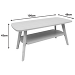 Τραπέζι Σαλονιού Komela i mdf σε Φυσική Απόχρωση 100x48x45cm