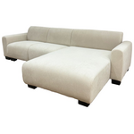 Γωνιακός Αναστρέψιμος Καναπές Erros Pakoworld Ύφασμα Μπεζ 287x161x71εκ