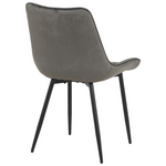 Καρέκλα Berne Pakoworld Βελούδο σε Ανθρακί Απόχρωση 53x62x84εκ