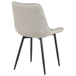 Καρέκλα Berne Pakoworld Βελούδο σε Γκρί Απόχρωση 53x62x84εκ