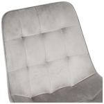 Καρέκλα Berne Pakoworld Βελούδο σε Γκρί Απόχρωση 53x62x84εκ