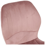 Καρέκλα Jelour Pakoworld Βελούδο σε Σάπιο Μήλο Απόχρωση-Πόδια Φυσικά Μεταλλικά 46.5x60x84εκ