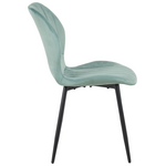 Καρέκλα Jelour Pakoworld Βελούδο σε Φυστικί Απόχρωση 46.5x60x84εκ