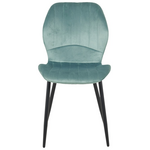 Καρέκλα Jelour Pakoworld Βελούδο σε Φυστικί Απόχρωση 46.5x60x84εκ