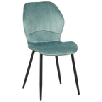 Καρέκλα Jelour Pakoworld Βελούδο σε Φυστικί Απόχρωση 46.5x60x84εκ