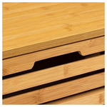 Συρταριέρα Sicela Pakoworld Μπαμπού σε Φυσική Απόχρωση 40x30x97.5εκ