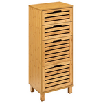 Συρταριέρα Sicela Pakoworld Μπαμπού σε Φυσική Απόχρωση 40x30x97.5εκ