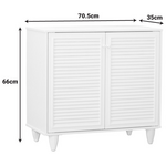 Παπουτσοθήκη-Ντουλάπι Ronan Pakoworld σε Λευκή Απόχρωση 70.5x35x66εκ