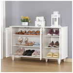 Παπουτσοθήκη-Ντουλάπι Ronan Pakoworld σε Λευκή Απόχρωση 105x35x66εκ