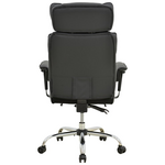 Καρέκλα Γραφείου Διευθυντή με Υποπόδιο Zanci Pakoworld pu Μαυρο 70x66x112-120εκ