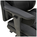 Καρέκλα Γραφείου Διευθυντή με Υποπόδιο Zanci Pakoworld pu Μαυρο 70x66x112-120εκ