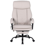 Καρέκλα Γραφείου Διευθυντή Sedici Pakoworld με Μηχανισμό Massage- pu Μπεζ-Εκρού 72x63x115-123εκ