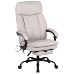 Καρέκλα Γραφείου Διευθυντή Sedici Pakoworld με Μηχανισμό Massage- pu Μπεζ-Εκρού 72x63x115-123εκ
