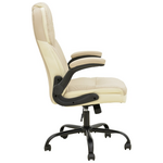 Καρέκλα Γραφείου Διευθυντή Stellar Pakoworld pu σε Μπεζ-Εκρού Απόχρωση 70x77x110-119εκ