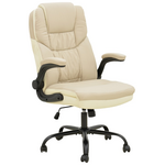 Καρέκλα Γραφείου Διευθυντή Stellar Pakoworld pu σε Μπεζ-Εκρού Απόχρωση 70x77x110-119εκ