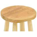 Σκαμπό Μπαρ Nusiwo Pakoworld Teak Ξύλο σε Φυσική Απόχρωση Φ35x70εκ