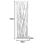 Διακοσμητικό Δαπέδου Jati Pakoworld Teak Ξύλο σε Φυσική Απόχρωση 60x20x190εκ